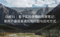 白虎91｜基于实际使用的观察笔记：新用户最容易遇到的问题与应对方式