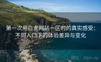 第一次用白虎网站一区时的真实感受：不同入口下的体验差异与变化