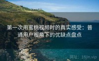 第一次用蜜桃视频时的真实感受：普通用户视角下的优缺点盘点