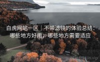 白虎网站一区｜不带滤镜的体验总结：哪些地方好用，哪些地方需要适应