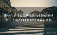 围绕白虎视频免费观看的实际使用感想：不同入口下的体验差异与变化