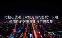 把糖心放进日常使用后的感受：长期使用后的效率变化与习惯调整