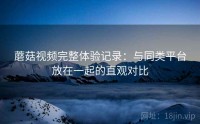 蘑菇视频完整体验记录：与同类平台放在一起的直观对比