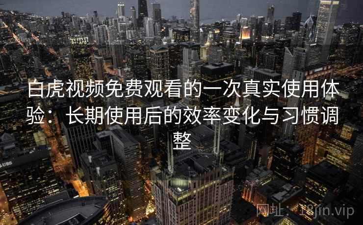 白虎视频免费观看的一次真实使用体验：长期使用后的效率变化与习惯调整