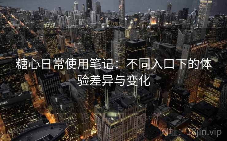 糖心日常使用笔记：不同入口下的体验差异与变化