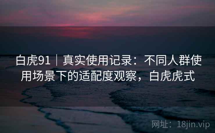 白虎91|真实使用记录:不同人群使用场景下的适配度观察,白虎虎式 白虎91|真实使用记录:不同人群使用场景下的适配度观察,白虎虎式