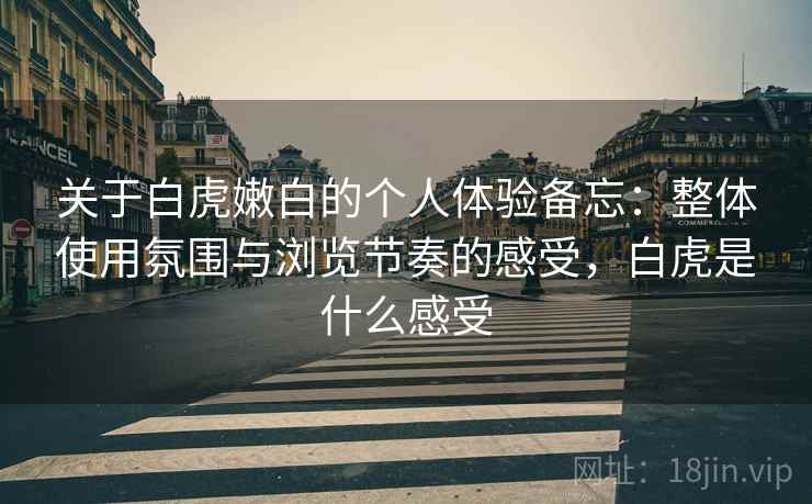 关于白虎嫩白的个人体验备忘:整体使用氛围与浏览节奏的感受,白虎是什么感受 关于白虎嫩白的个人体验备忘:整体使用氛围与浏览节奏的感受,白虎是什么感受