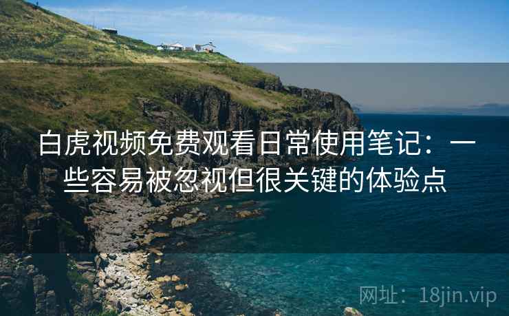 白虎视频免费观看日常使用笔记:一些容易被忽视但很关键的体验点 白虎视频免费观看日常使用笔记:一些容易被忽视但很关键的体验点