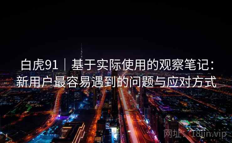 白虎91｜基于实际使用的观察笔记：新用户最容易遇到的问题与应对方式