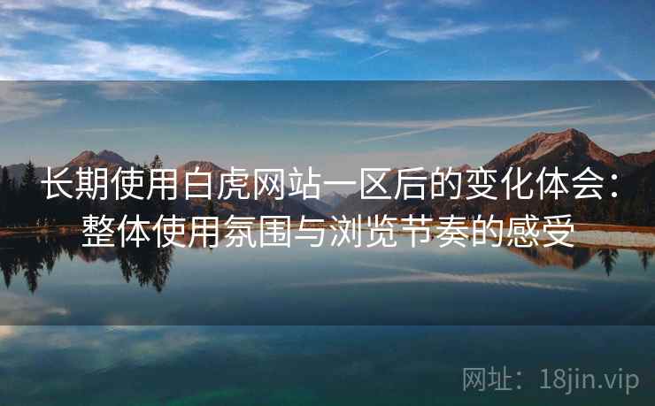 长期使用白虎网站一区后的变化体会：整体使用氛围与浏览节奏的感受